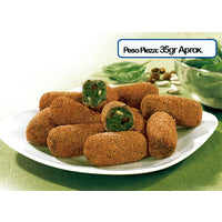 croquetas de espinacas y piñones